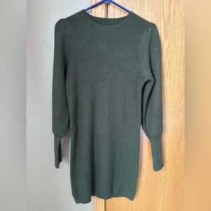 Lulu’s Women's Green Sweater Dress